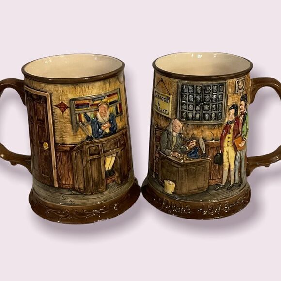 Scrooge and Marley Ceramic Mug John Beswick Royal Doulton - Picture 1 of 3